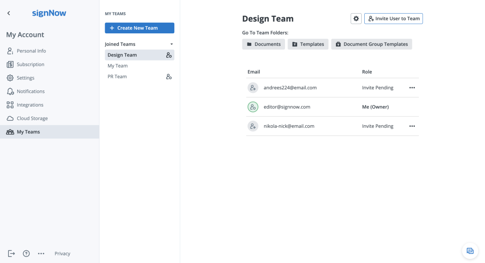 screenshot of airSlate SignNow